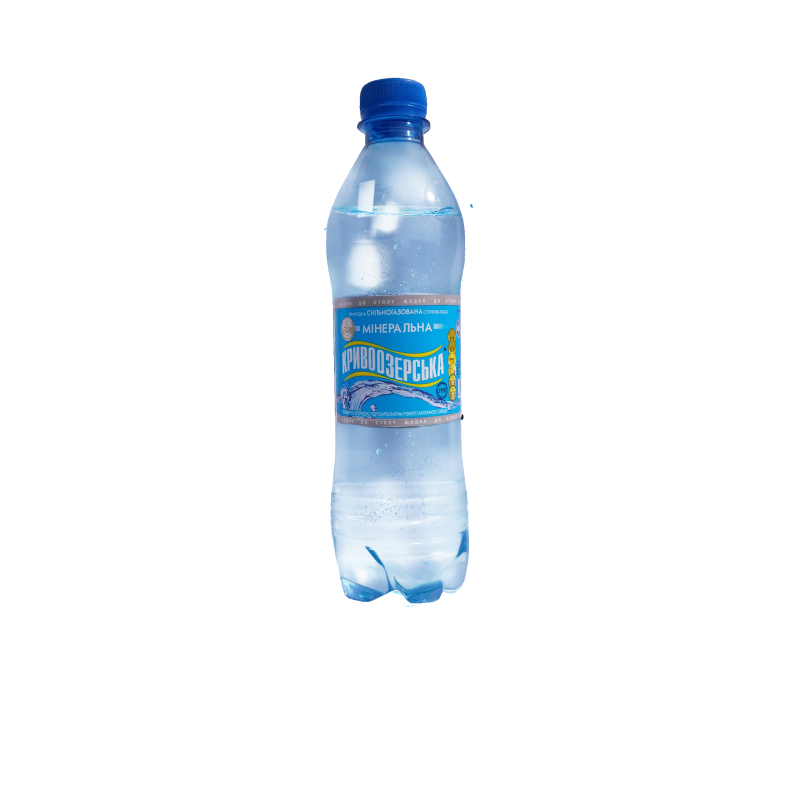 Вода мінеральна КРИВООЗЕРСЬКА, сильногазована, 0,5л